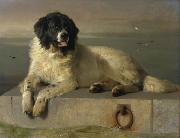 Sir edwin henry landseer,R.A. A Distinguished Member of the Humane Society oil on canvas